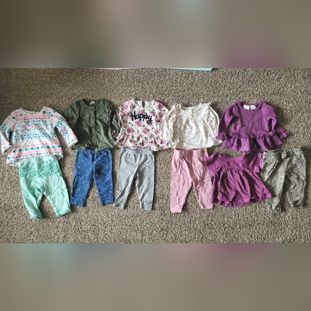 Matching Outfit Lot, 3-6 Months
